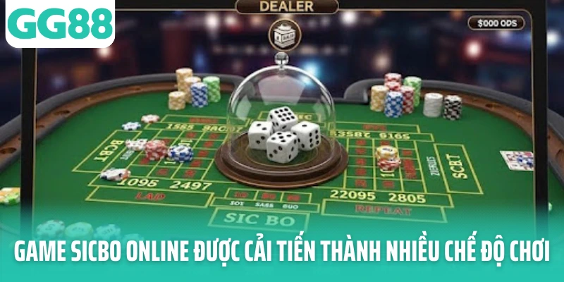 Game Sicbo online được cải tiến thành nhiều chế độ chơi